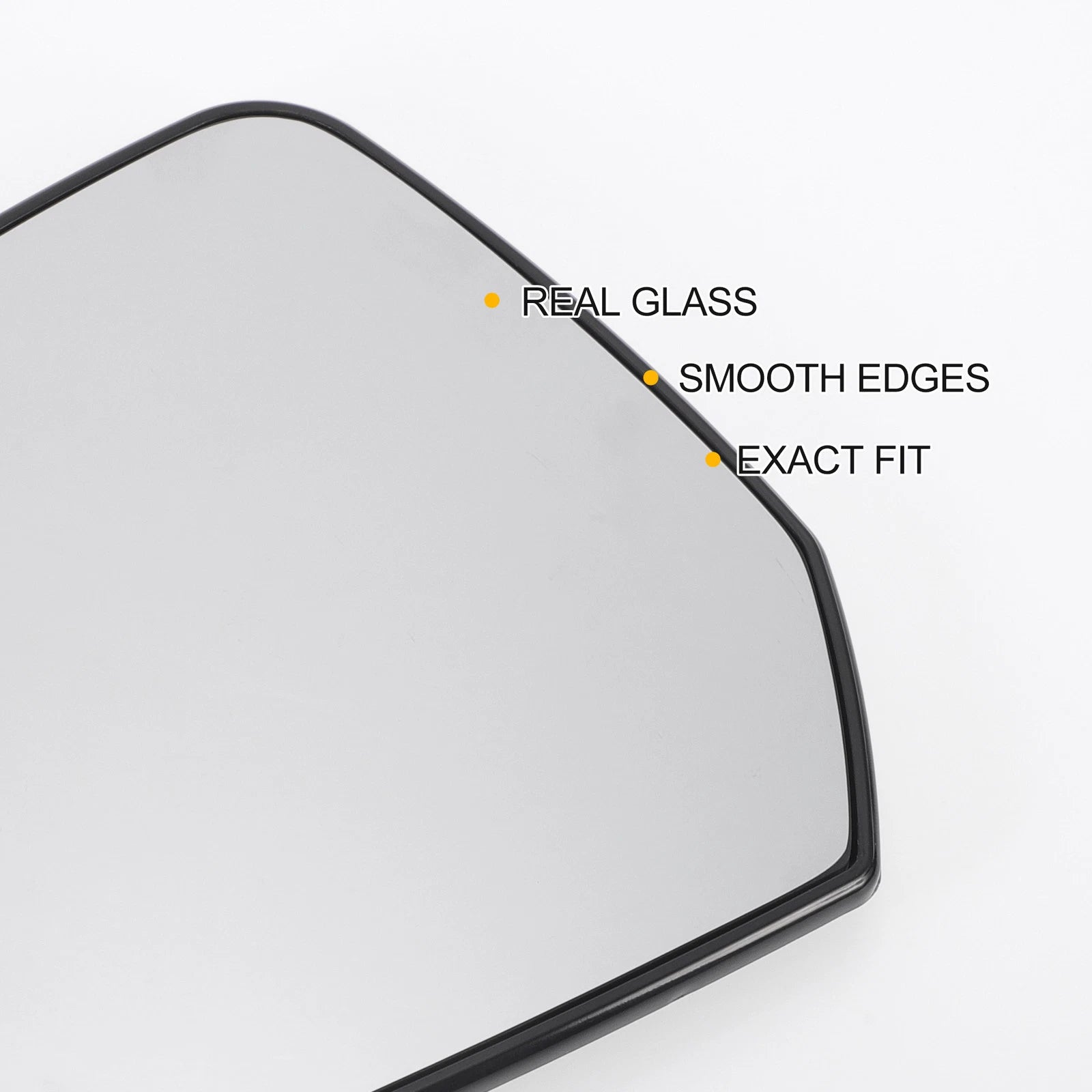 Left Side Heated White Mirror Glass for Dacia Dokker (2012–2020)