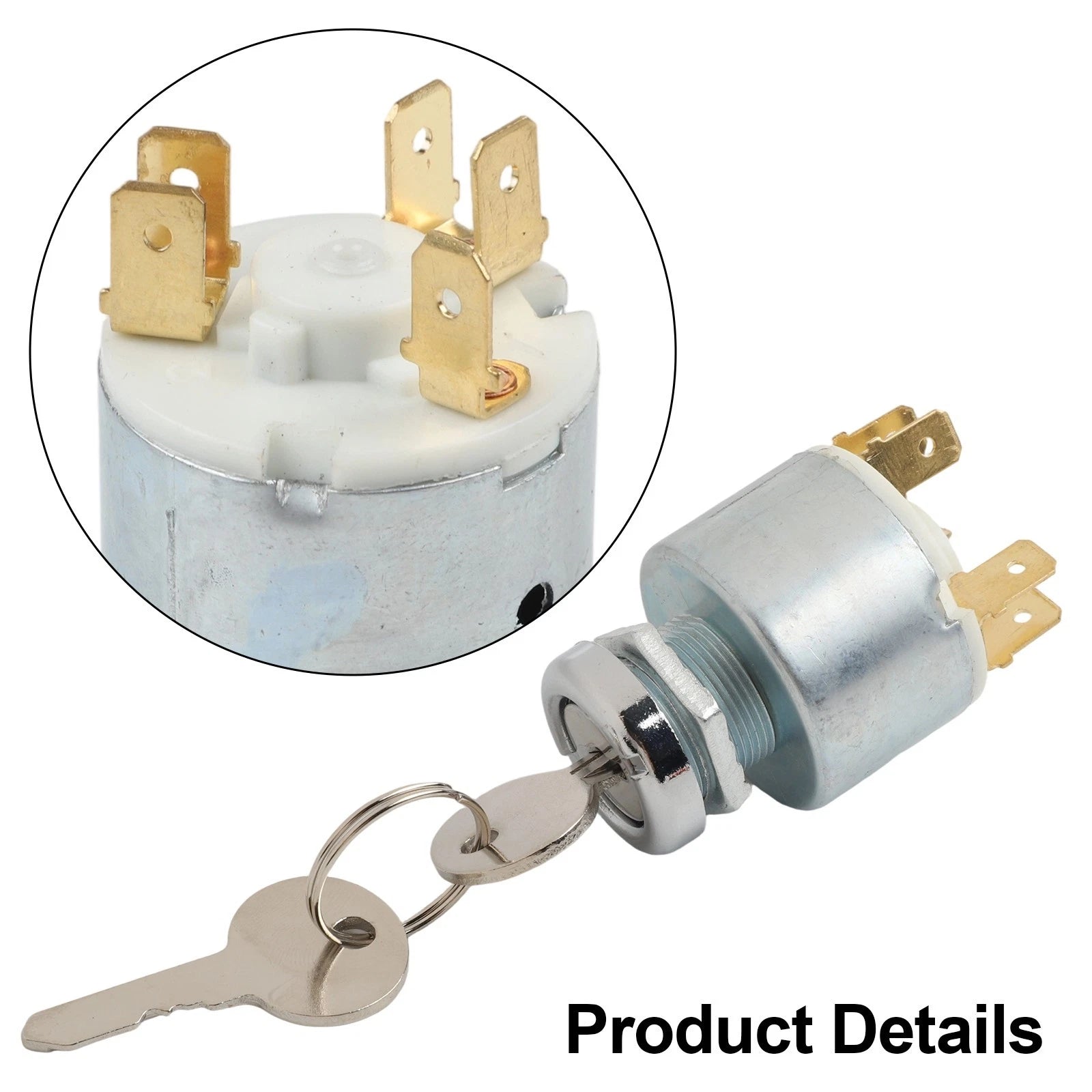 3 Position ON OFF Ignition Switch for Most Cars (Includes 2 Keys)