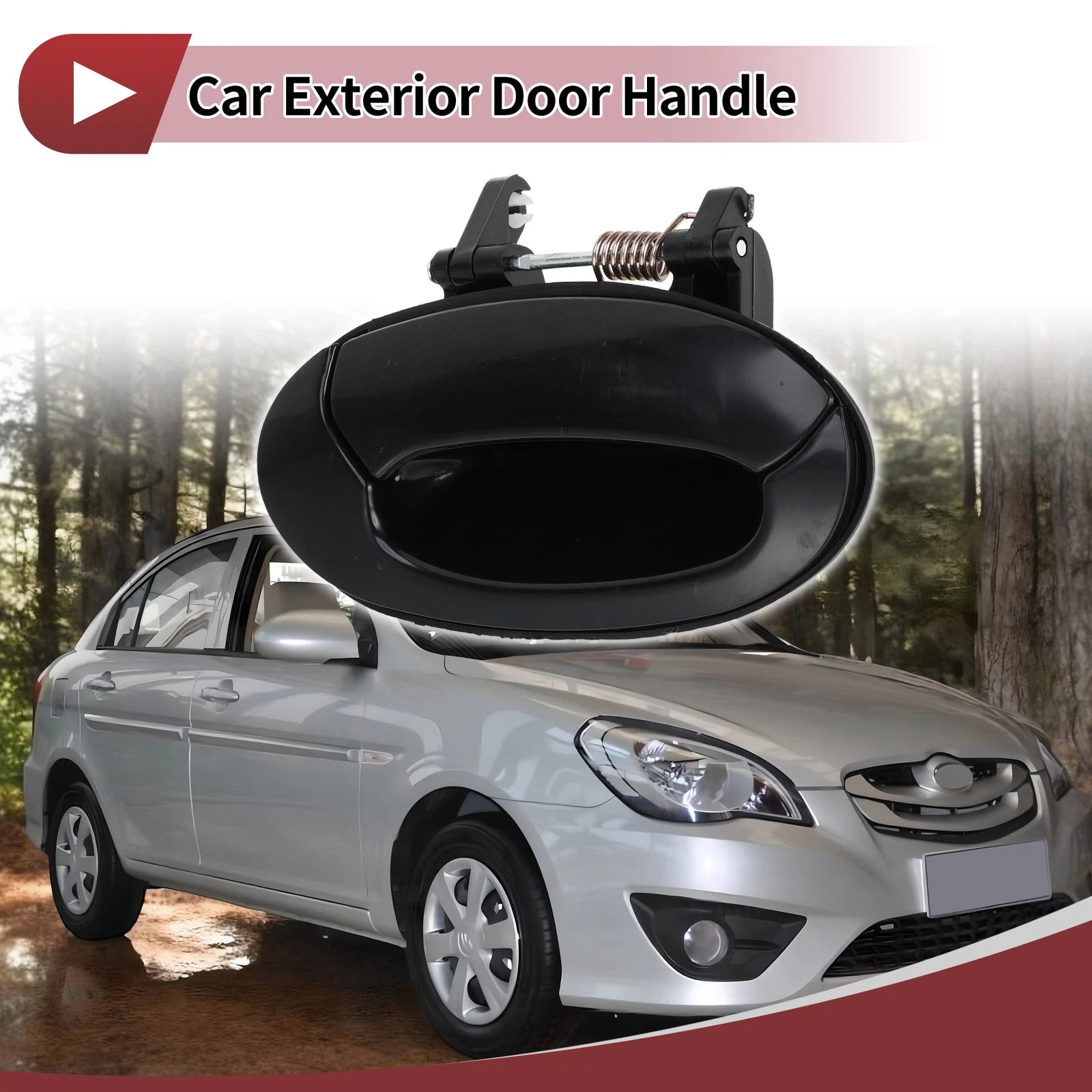 Exterior Door Handle Replacement for Hyundai Elantra Rear Right (2011–2018)