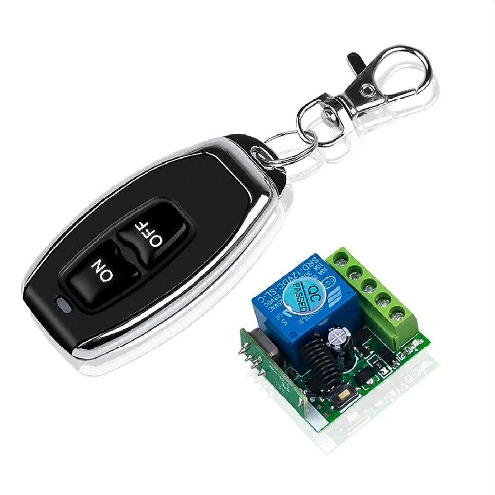 1-Channel Wireless RF Relay for Garage Door Control (12V)
