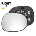 Right Side Heated Mirror Glass White for Honda Civic (2005–2012)