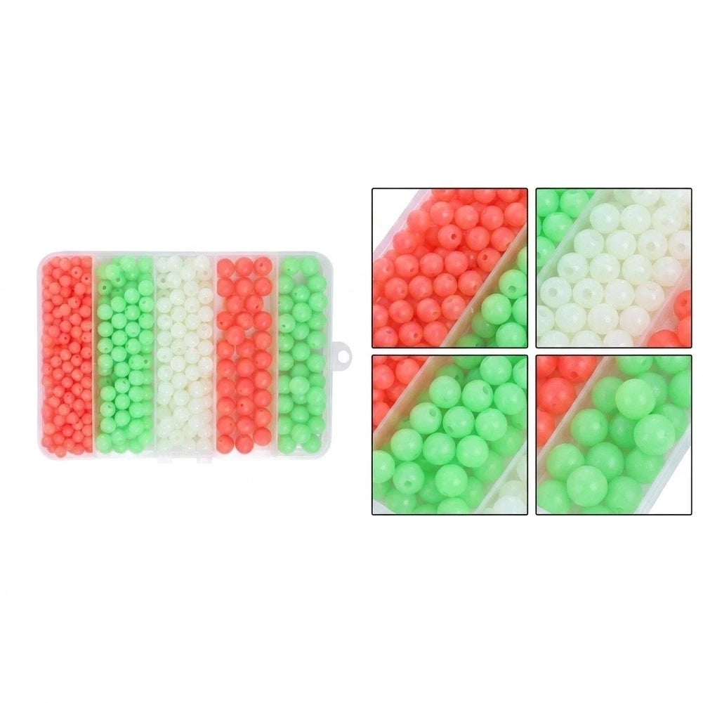 400pcs Glow-in-Dark Fishing Beads for Angling Rig Use