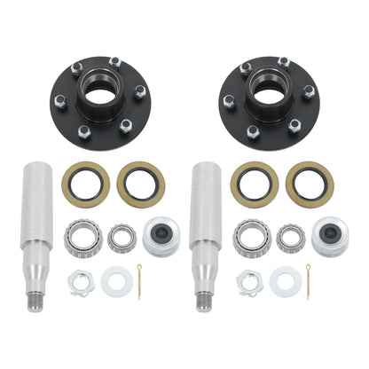 Trailer Axle Kit 6000# with 6 x 5.5 Lug Idler Hubs & #42 Round Spindle