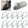 10x Trailer Coupler Hitch Pin Lock D Shape for Towing Safety