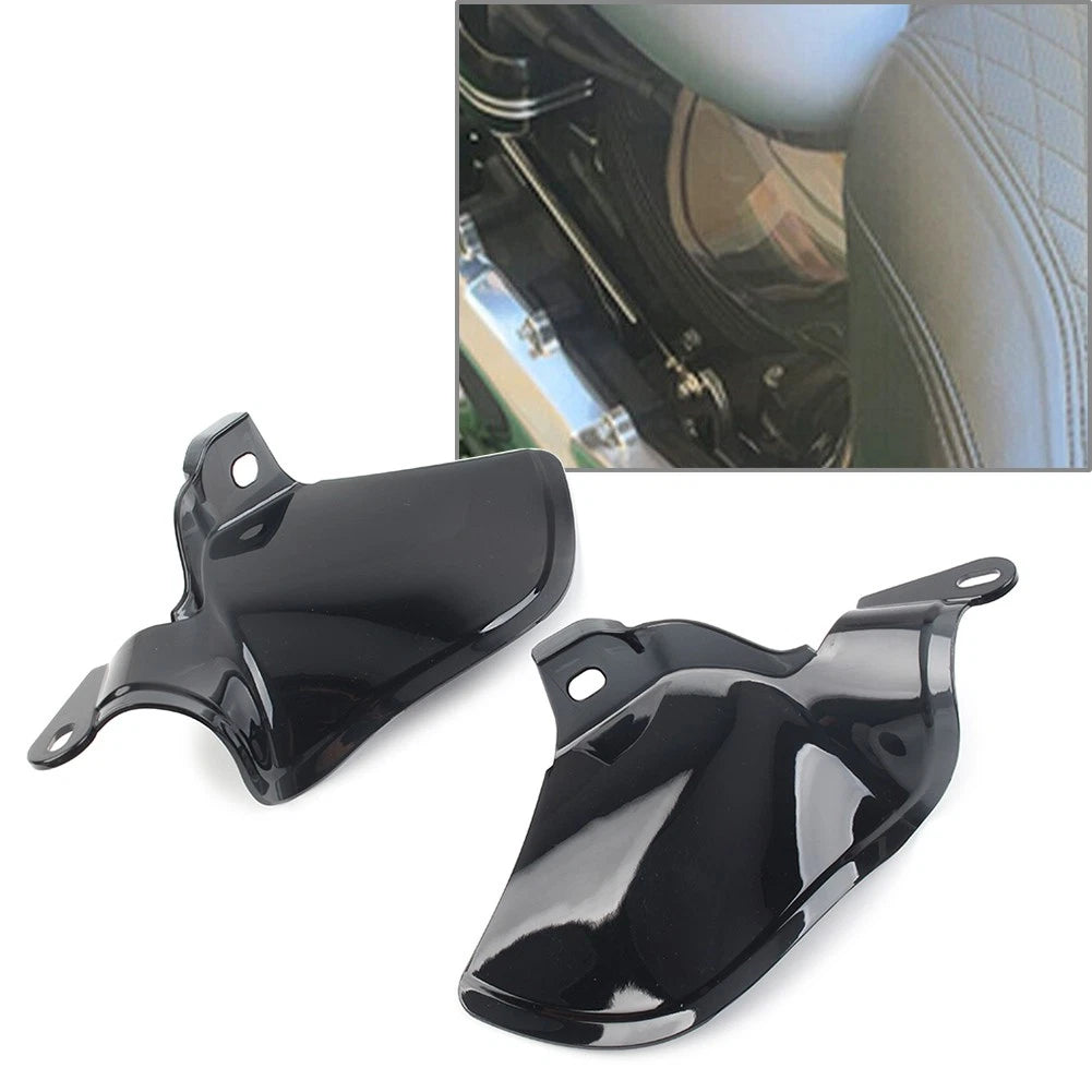 Reflective Smoke Saddle Shield Air Heat Deflector Pair for Harley Softail (2018–2023)