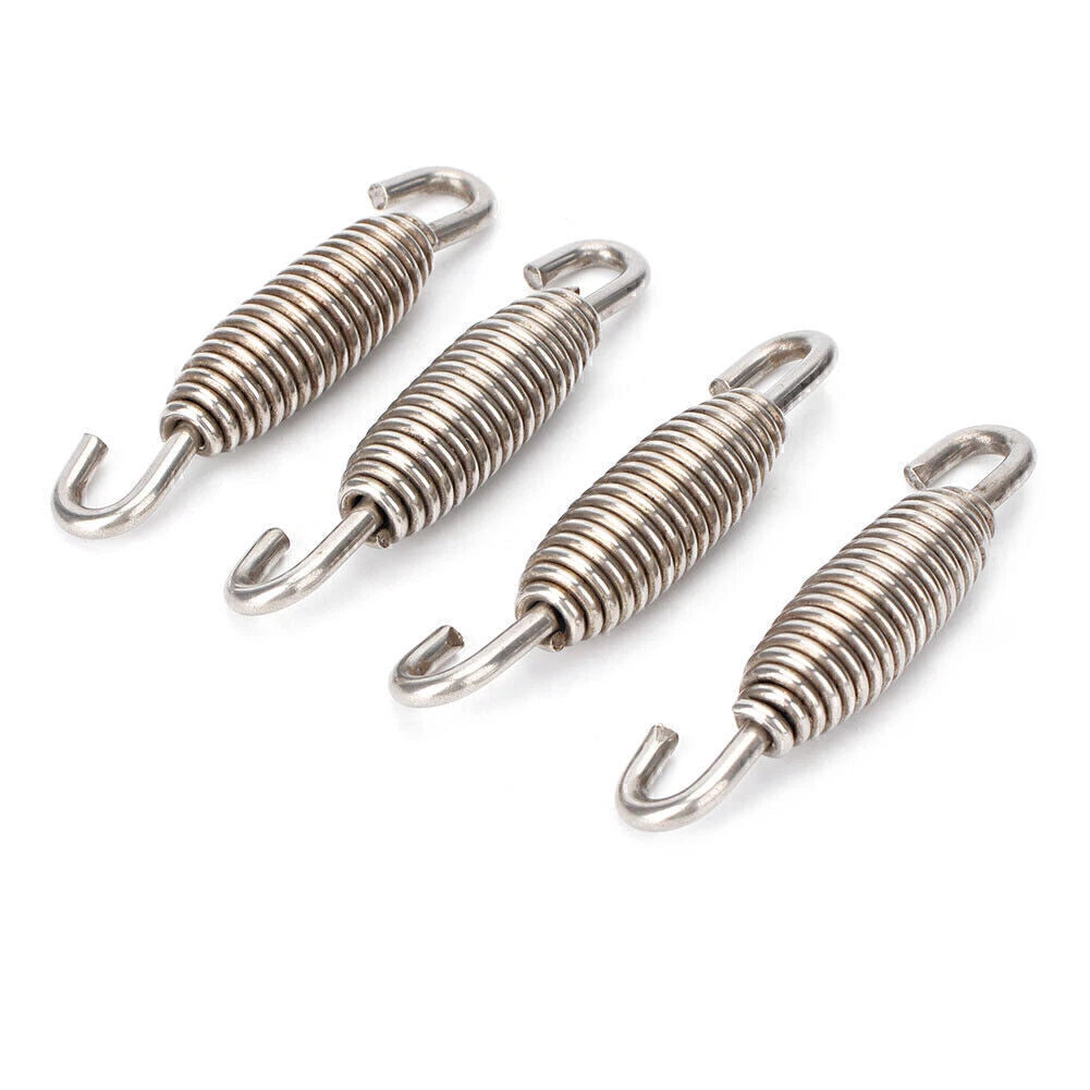 2X Stainless Header Exhaust Springs for Motorcycle Universal