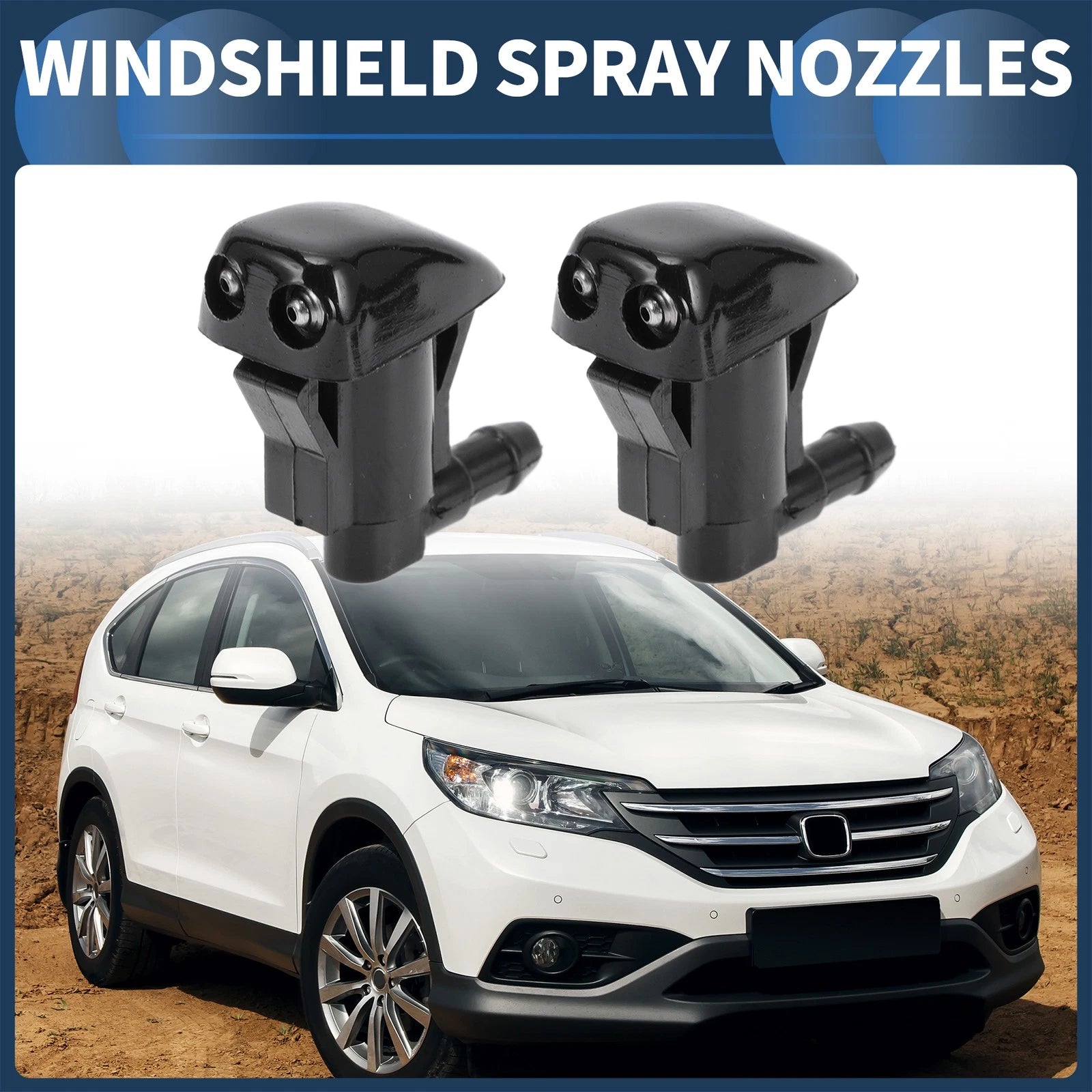 Set Front Windshield Washer Nozzles for Jeep Grand Cherokee (2011–2023)