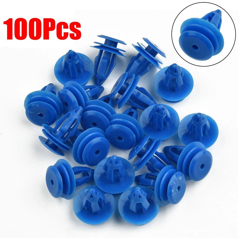 Set of 100 Blue Moulding Clips for Range Rover