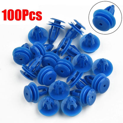 Set of 100 Blue Moulding Clips for Range Rover