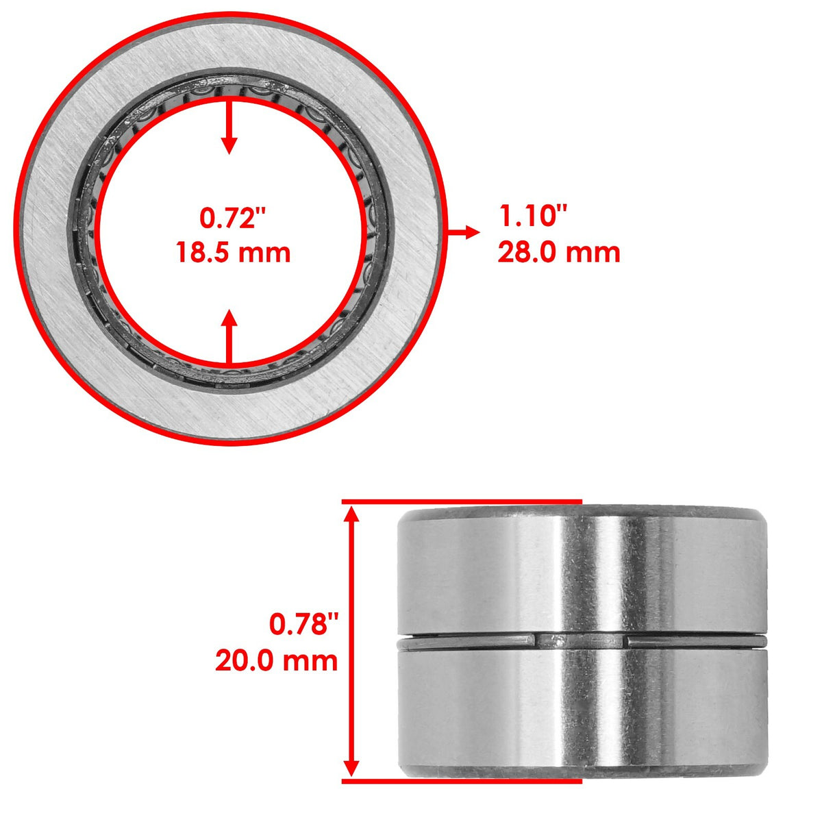 Caltric Rear Differential Bearing Replacement for Honda Pioneer 700 (2014–2014)