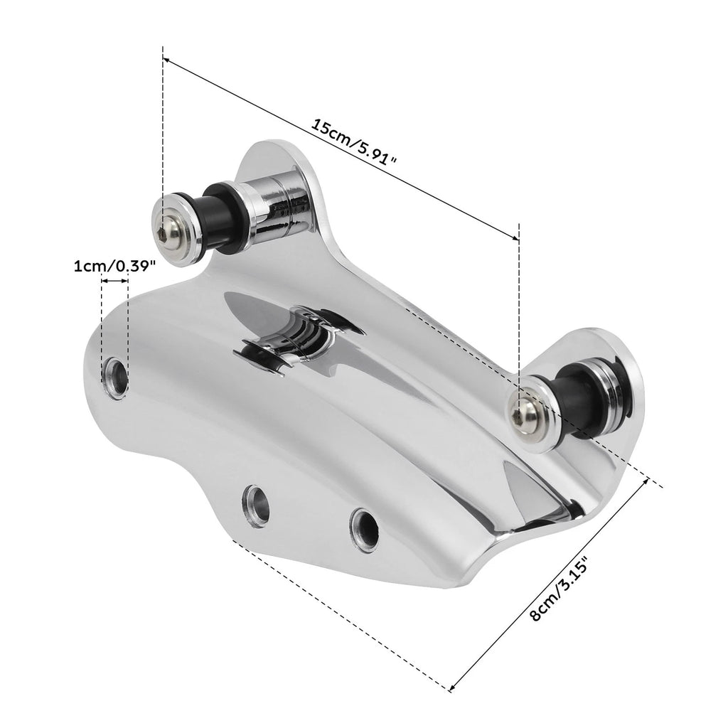 4 Point Docking Hardware Kit for Harley Road Street Glide (2009–2013) Chrome