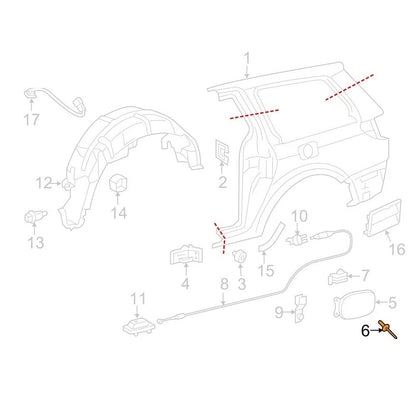 Fuel Lid Blind Rivet for