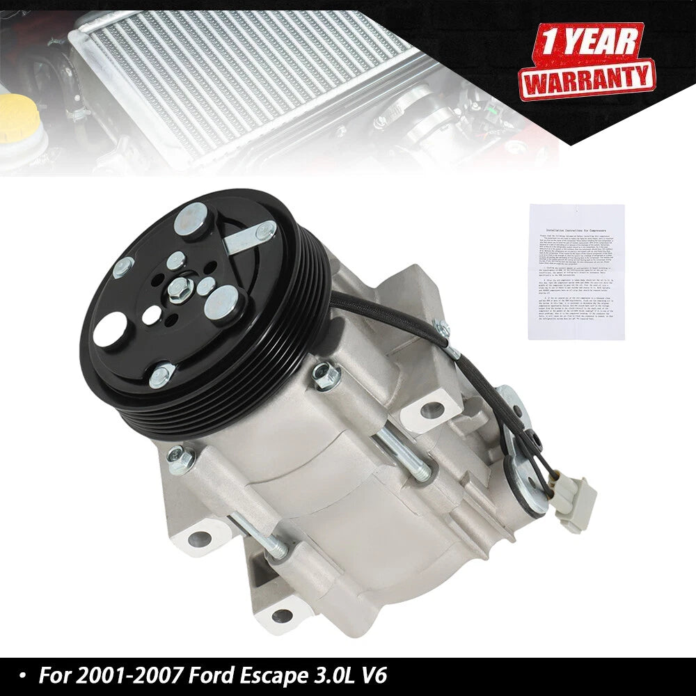 AC Compressor with Clutch for Ford Escape (2001–2007) CO 101640C