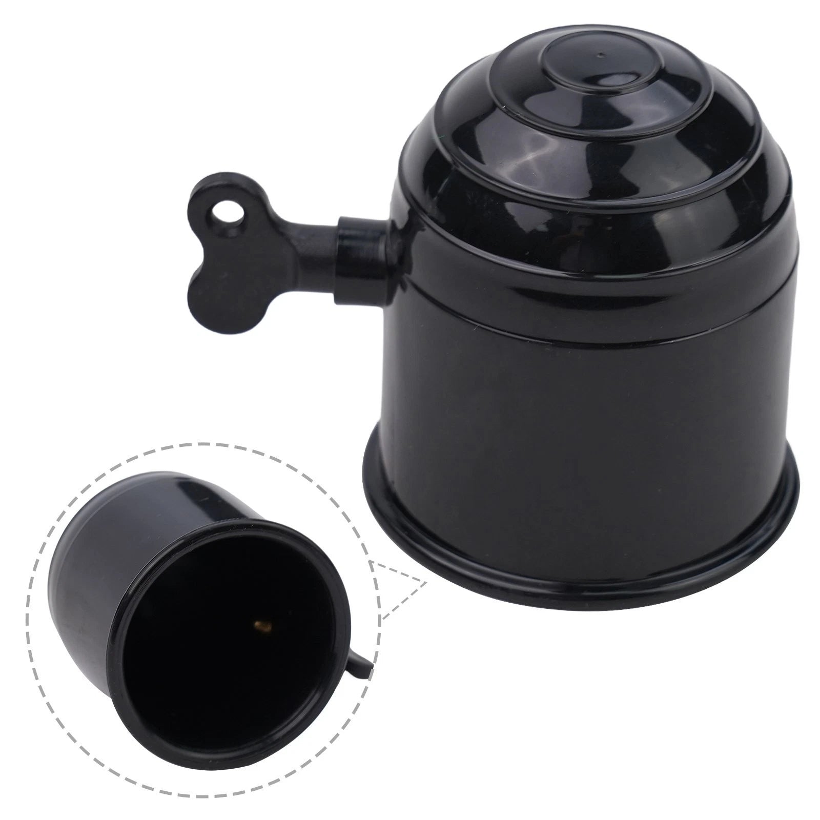 Tow Ball Cover for Car 50mm Black/Silver Protector (1pc)