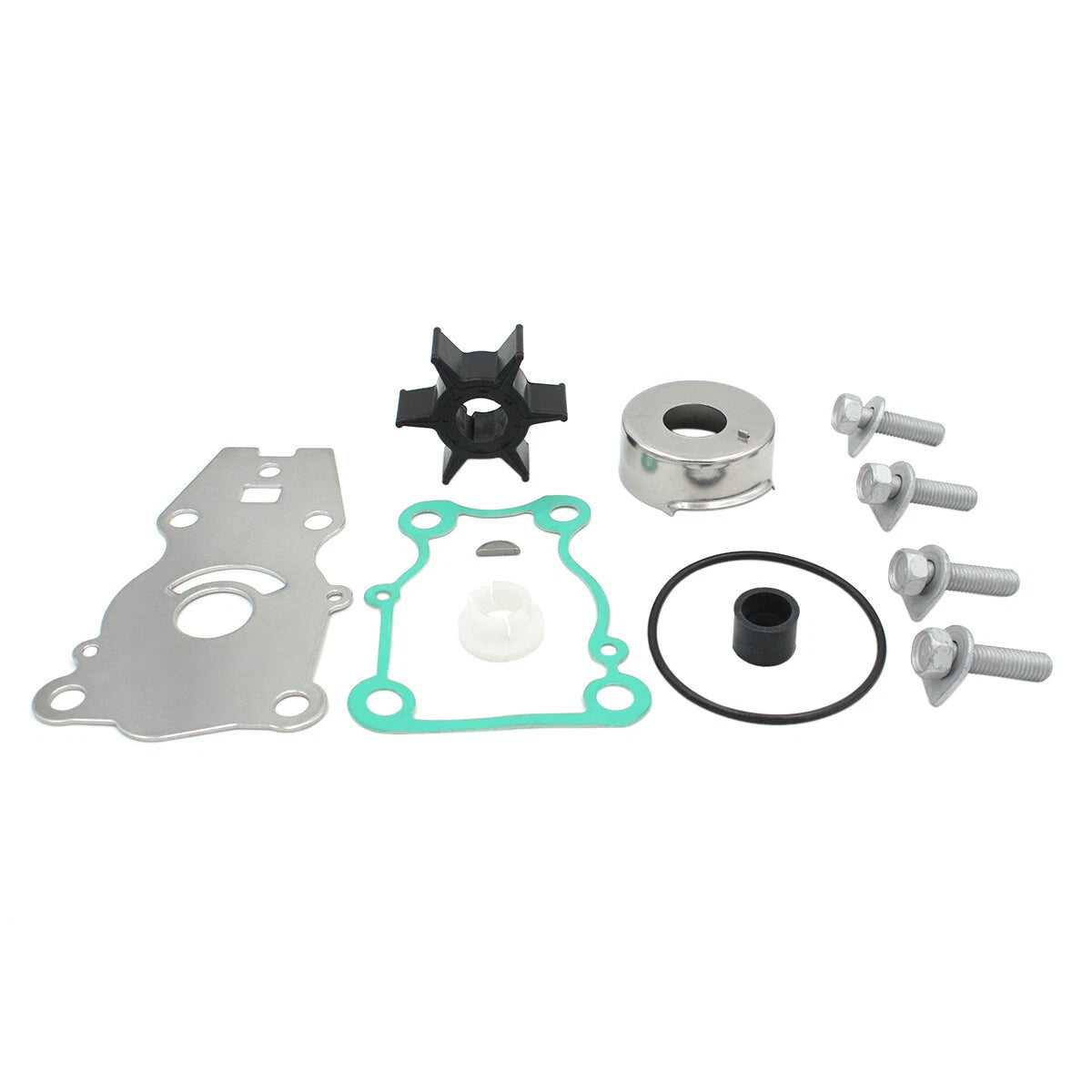 Water Pump Impeller Kit for Yamaha 25 30 40 HP 4-Stroke Outboard (66T-W0078-00)