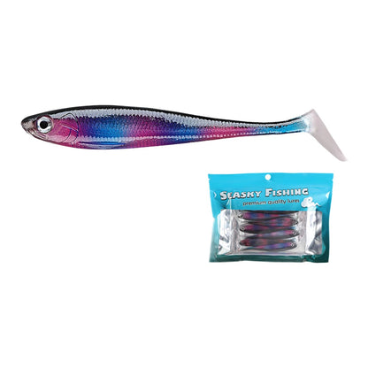 T-tail Soft Bait for Fishing Techniques (Realistic Design, T-tail Action)