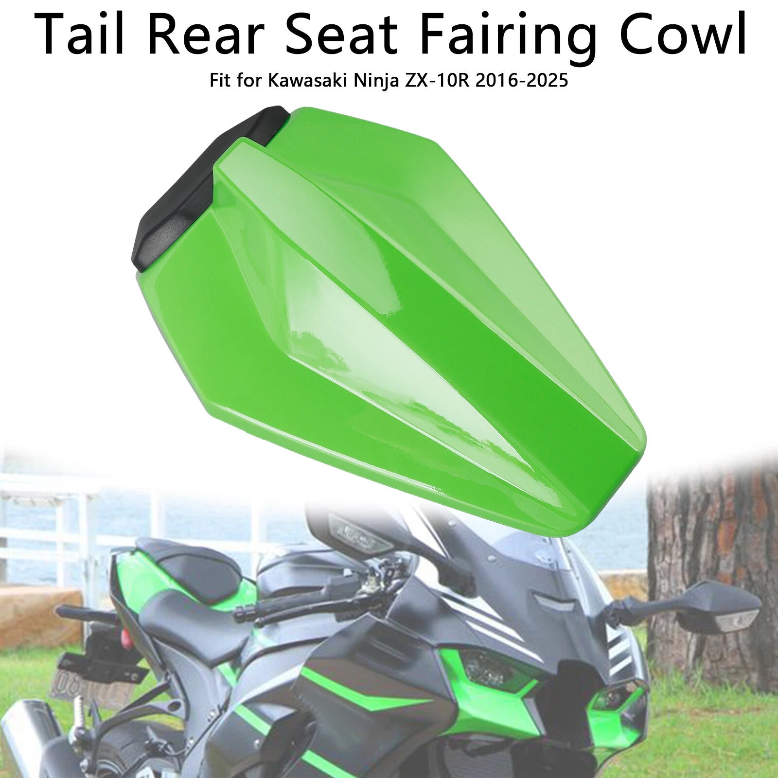 Racing Tail Rear Seat Fairing Cowl for Kawasaki ZX10R (2016–2025) Green