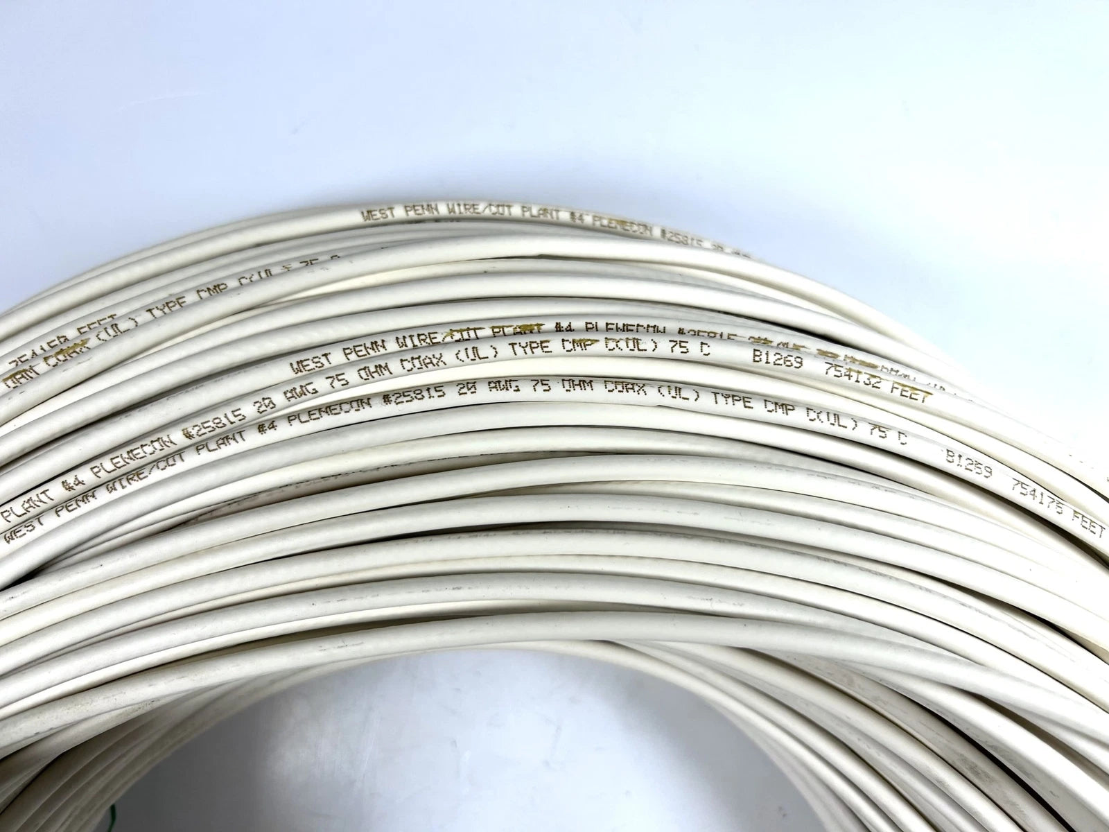 Coax Cable 75 Ohm for West Penn Wire 25815 (1000 Ft)
