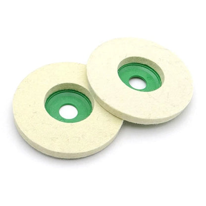 2X 125mm Wool Buffing Angle Grinder Wheel Polishing Disc Pads
