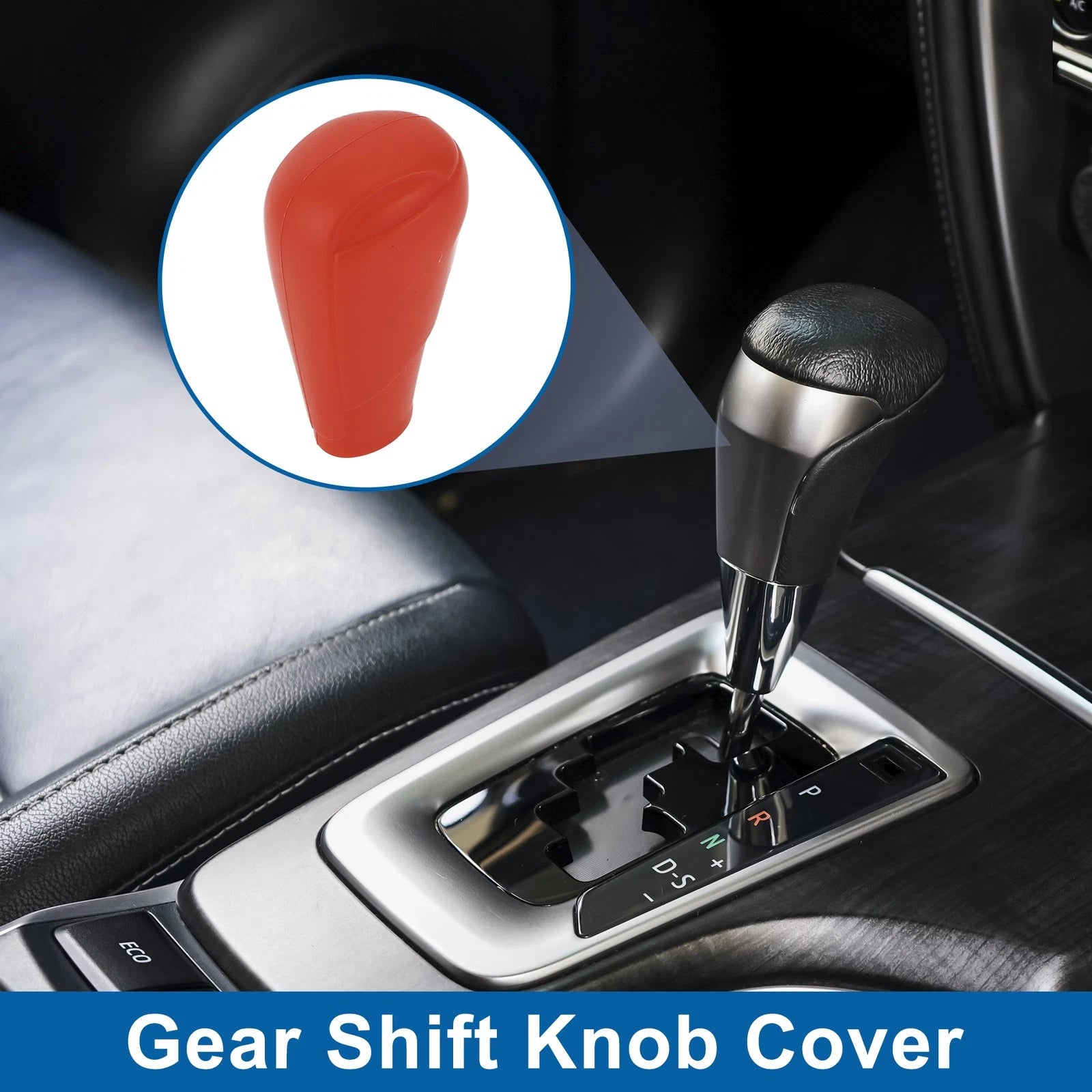 Automatic Shift Knob Cover Red Silicone Replacement for Mazda 3 (2014–2019)