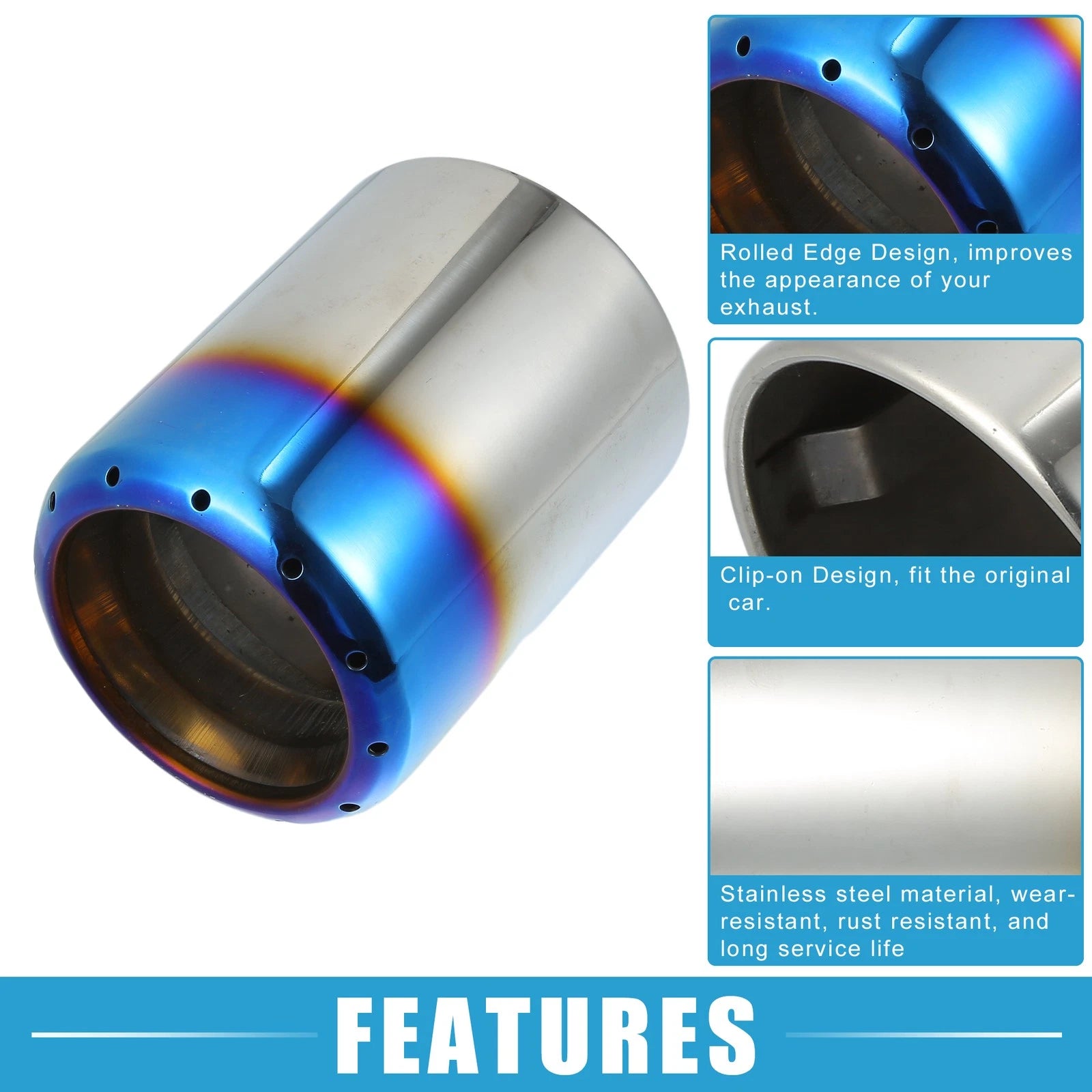 Car Exhaust Tip Tail Pipe for Mazda 6 (2013–2017) Stainless Steel