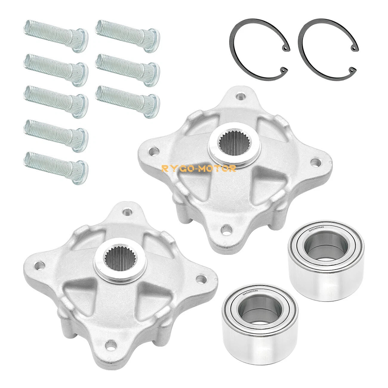 Rear Wheel Hubs, Studs & Bearings for Polaris RZR 800 570 RZR S 800 (2010–2014)
