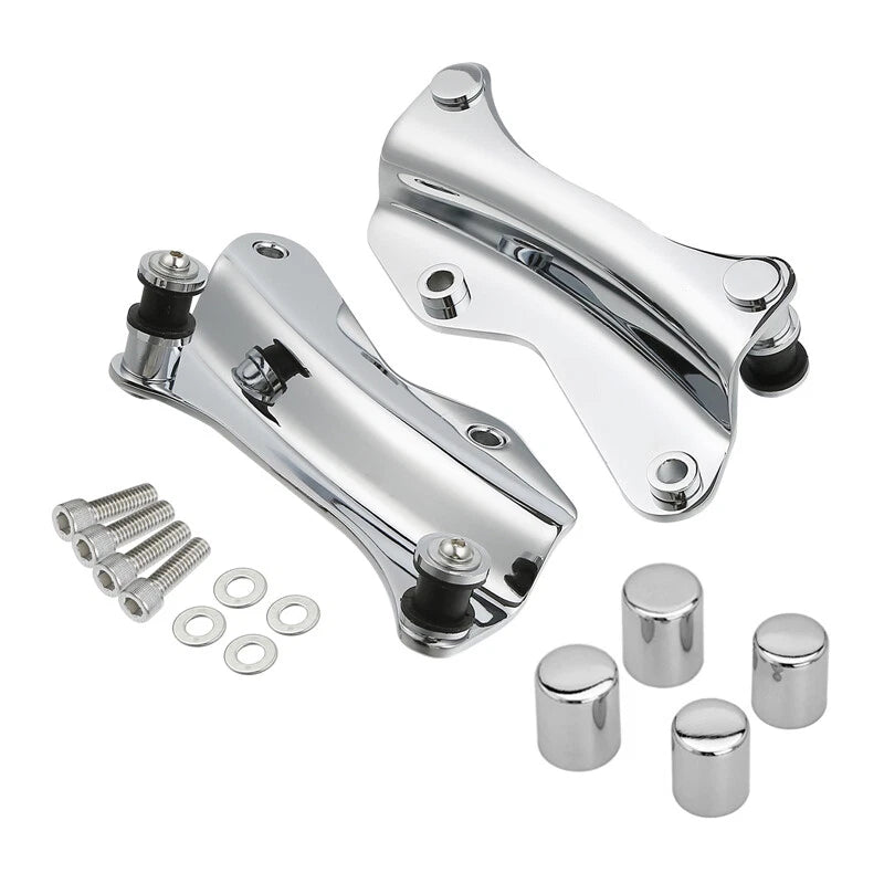 4 Point Docking Hardware Kit & Covers for Harley Electra Glide (2014–Up)