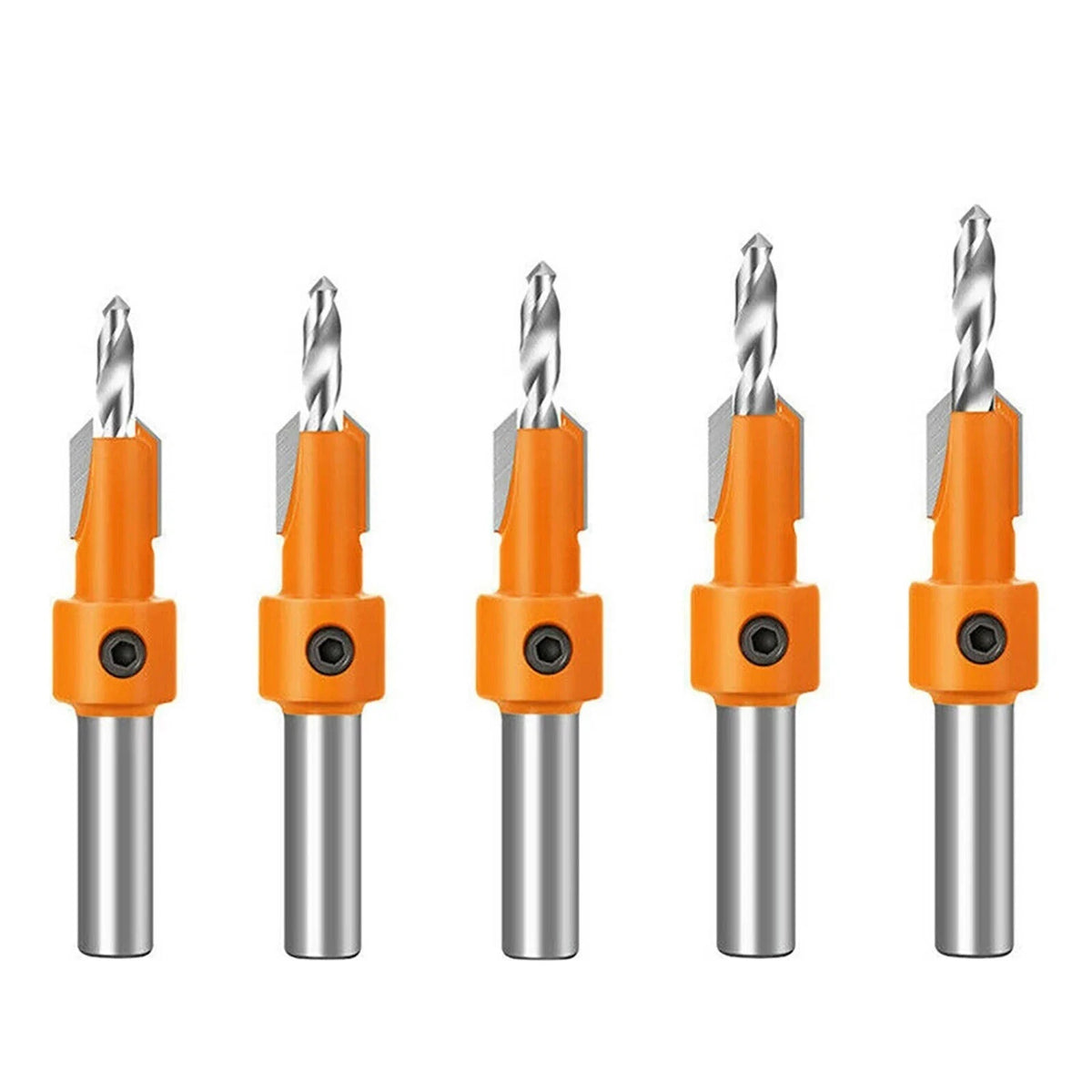 5pcs 10mm Countersink Set for Woodworking Pilot and Counterbore Holes