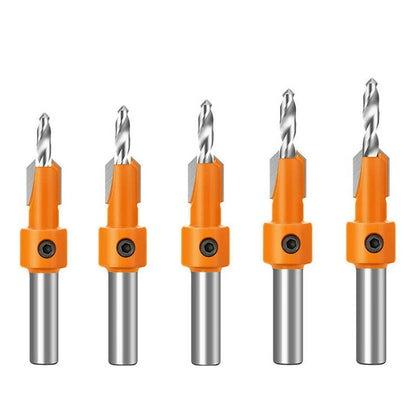 5pcs 10mm Countersink Set for Woodworking Pilot and Counterbore Holes