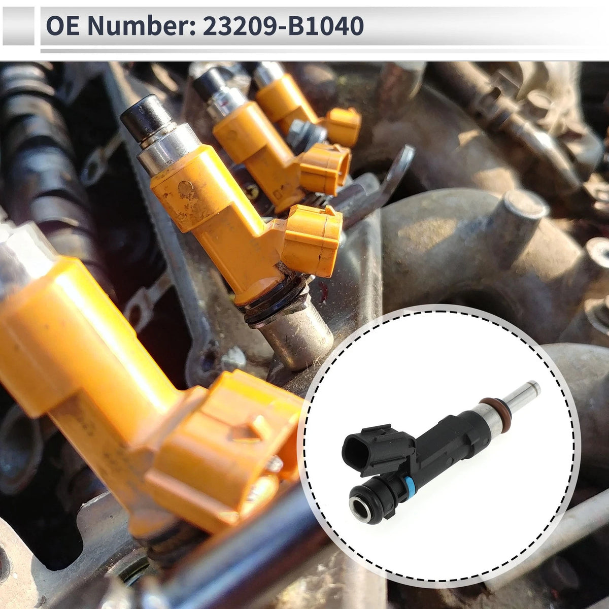 Fuel Injector Replacement for Toyota 1.0L 1KR-FE (2005–2015) 1Pc