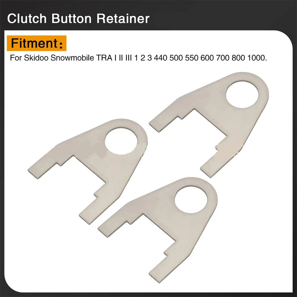 3x Clutch Button Retainer Clip For SKIDOO SKI DOO Snowmobile TRA I II III 1 2 3