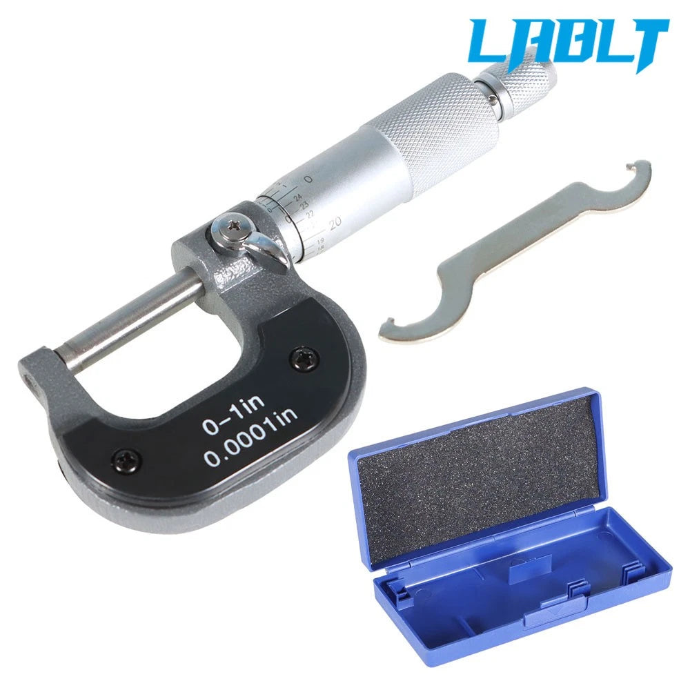 Outside Micrometer 0-1" Precision 0.0001" Carbide Tips for Machinists