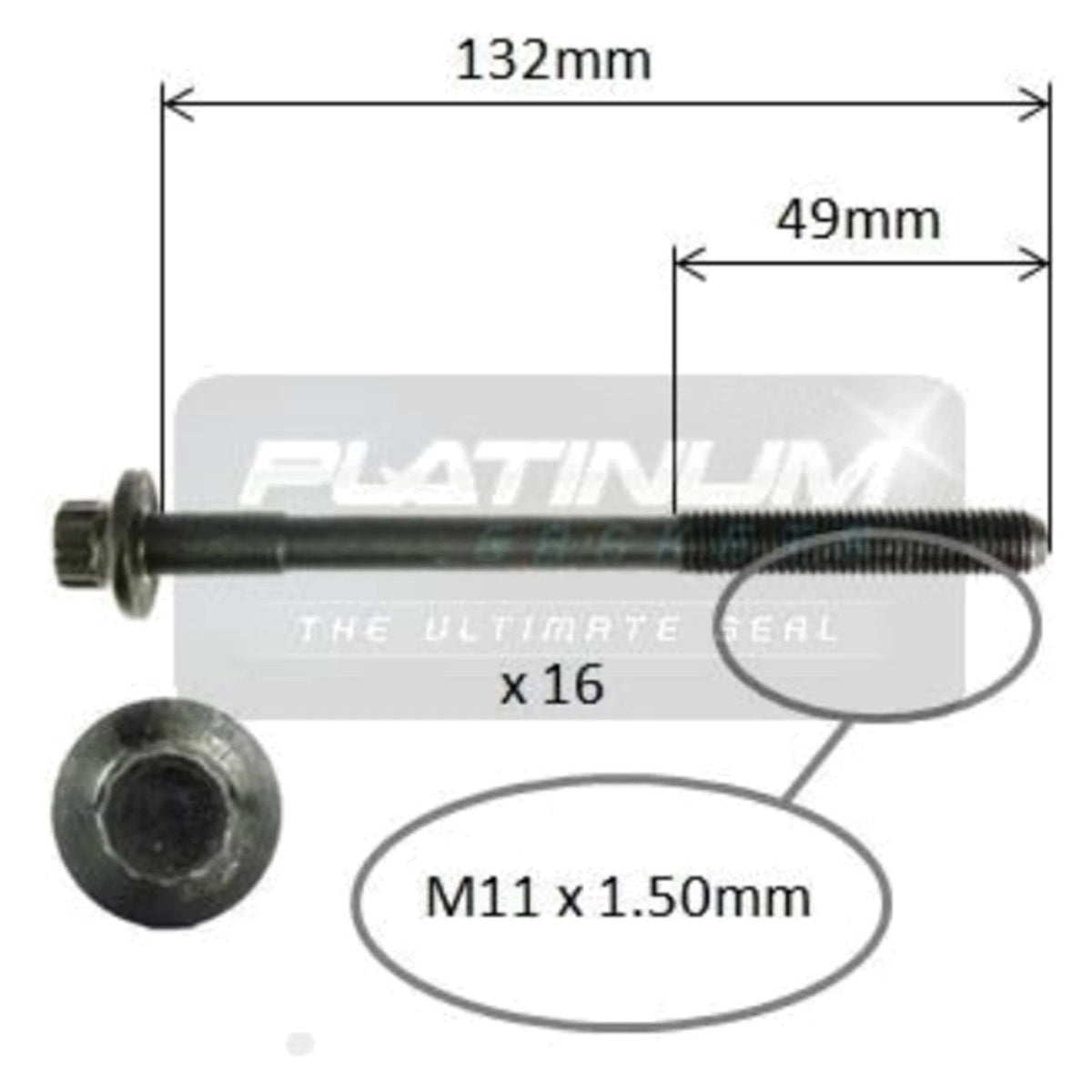 Engine Cylinder Head Bolt Set for Mazda 323 BA V6 2.0L KF (1994–1998)