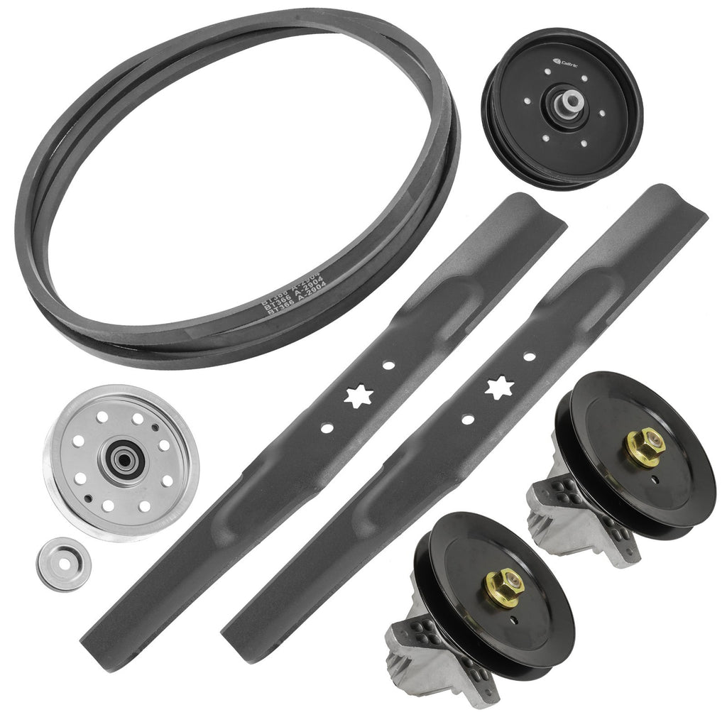 Spindle Blade Pulley and Belt Replacement Kit for MTD Z6000 (2005–2009)