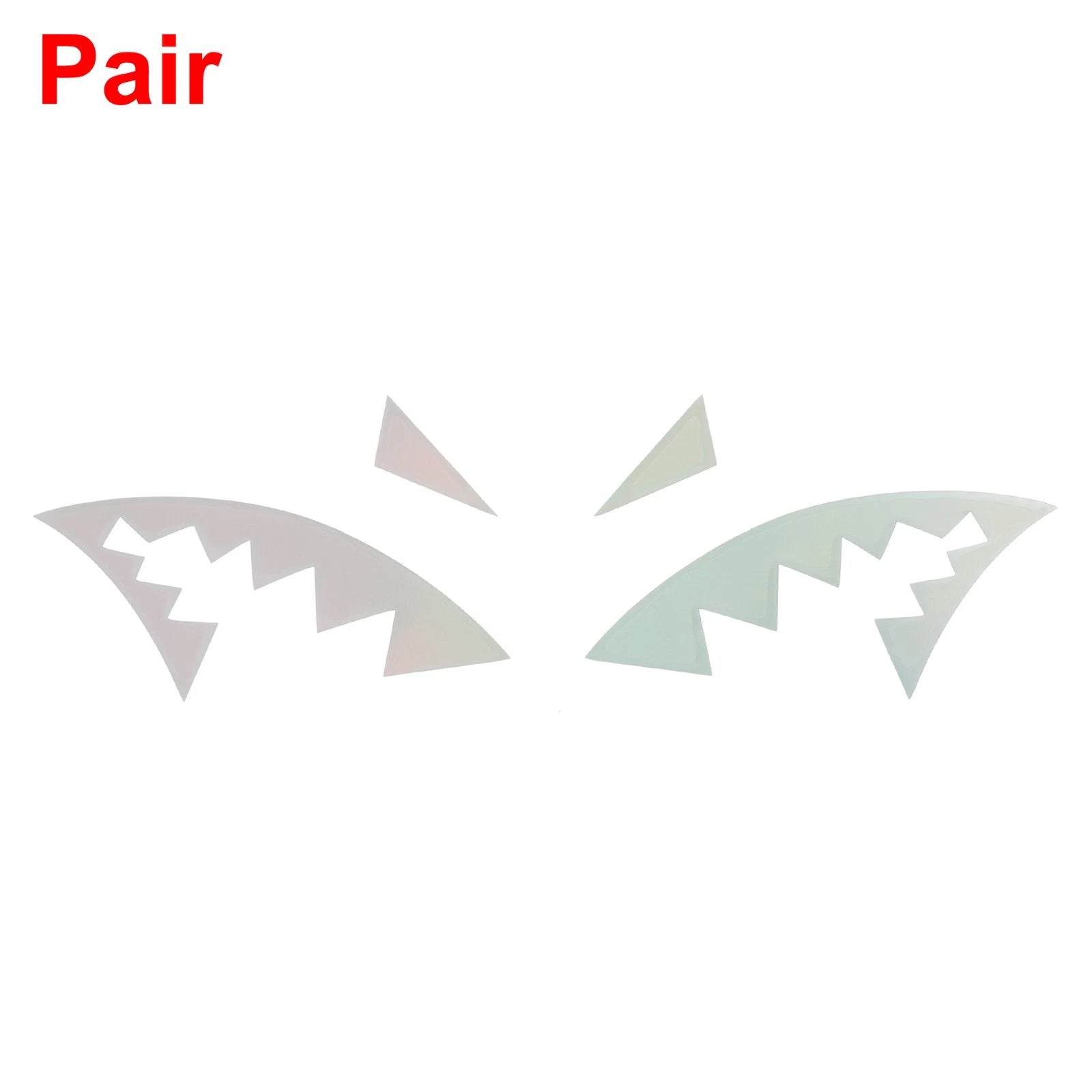 Reflective Bumper Decal for - Shark Mouth Design