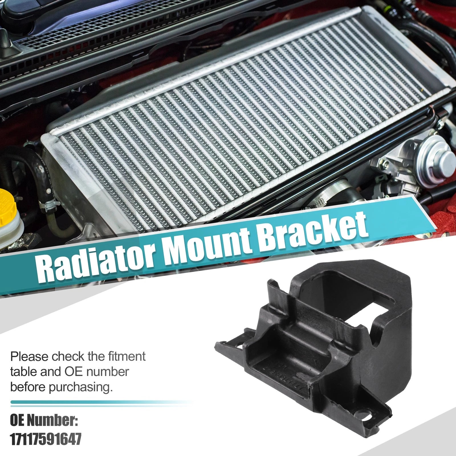 2Pcs Radiator Mount Bracket Replacement for BMW 128i 10-13, 135i 10-13