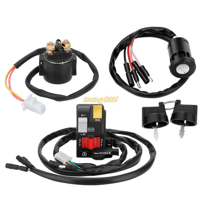 Handlebar Key Starter Relay Switch Kit for Honda FourTrax 300 TRX300 FW (1990–1995)