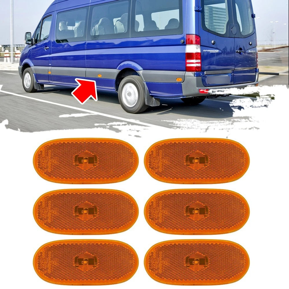 6PCS Side Marker Indicator Parking Lights for Volkswagen Crafter (2006–2016)