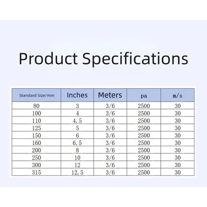 High Temperature Resistant Double Layer Aluminum Foil Ventilation Hose