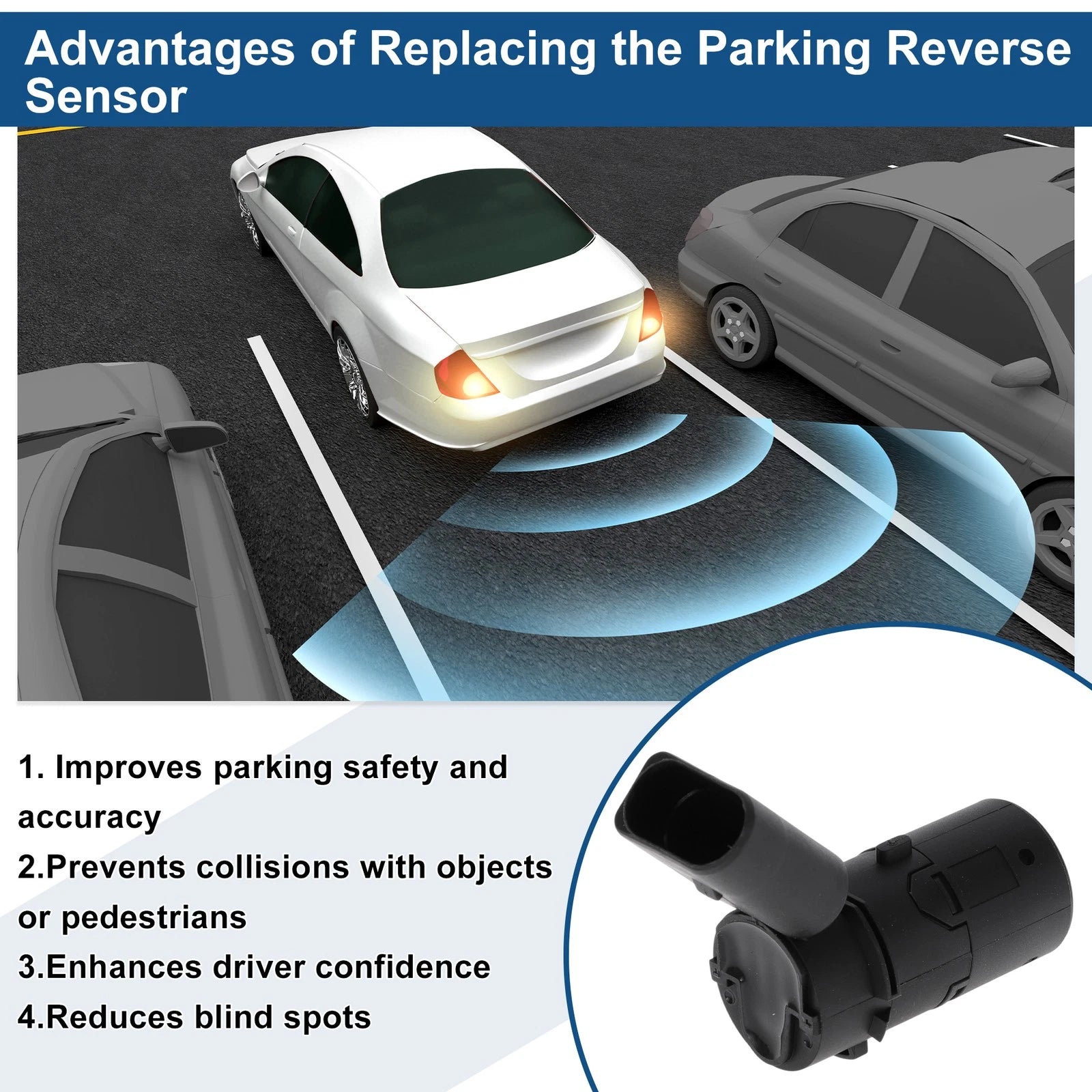 Reverse Backup Parking Sensor for Audi A4 B6 (2001–2005) No.4B0919275B