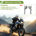 Motorcycle Foot Pegs Replacement for BMW R1250GS LC 2013–2019 Silver Pair
