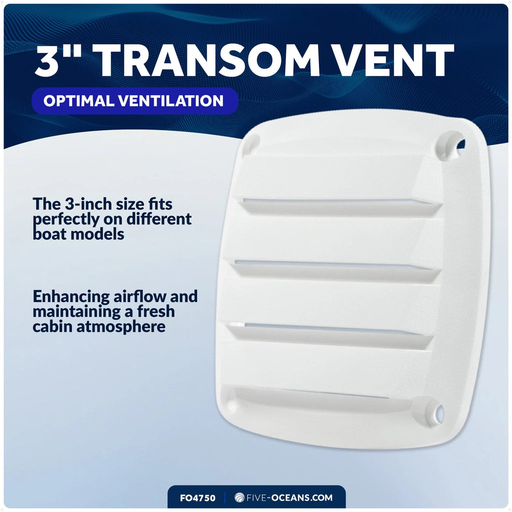 4X 3" Louvered Flush Hose Ventilators for Multiple Applications (FO4750)
