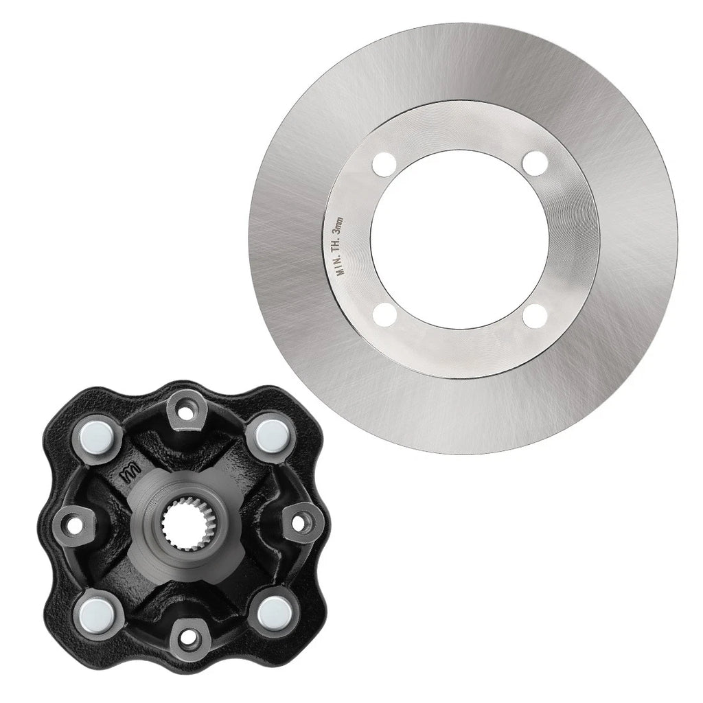 Front Wheel Hub & Brake Disc Rotor for Suzuki Vinson 500 4x4 (2002–2003)