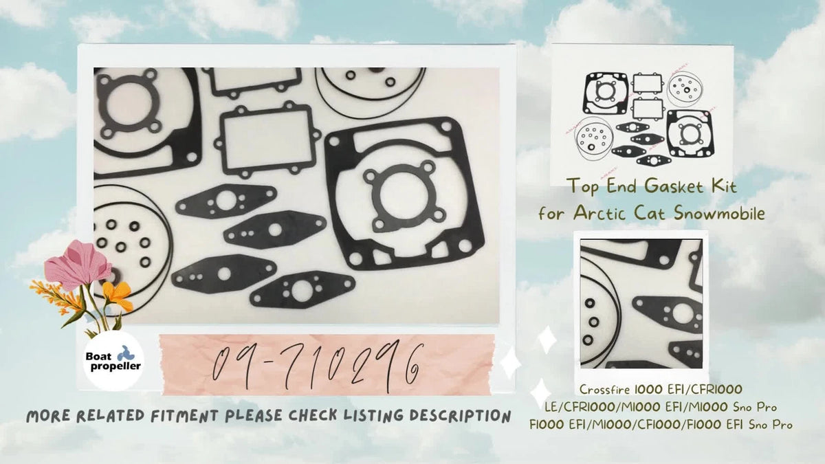 Top End Gasket Kit 09-710296 for Arctic Cat 1000 Crossfire EFI (2006–2009)