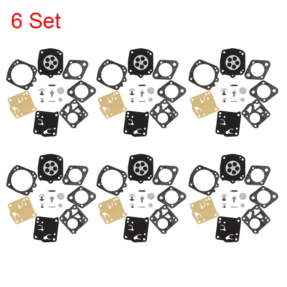 Set of 6 Carburetor Kits for Tillotson RK-23HS RK-17HS Homelite Stihl 051 Echo CS60