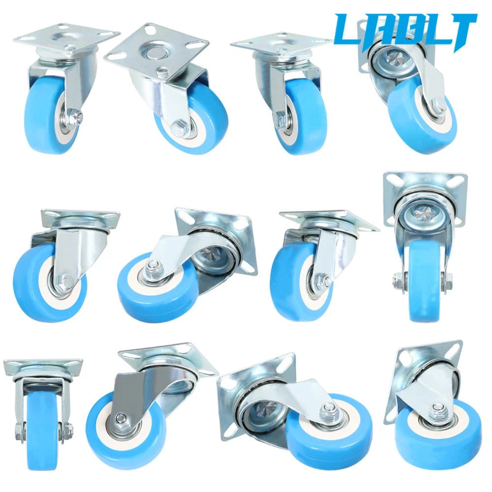 Set of 4 Swivel Caster Polyurethane Wheels for LABLT (12x2")