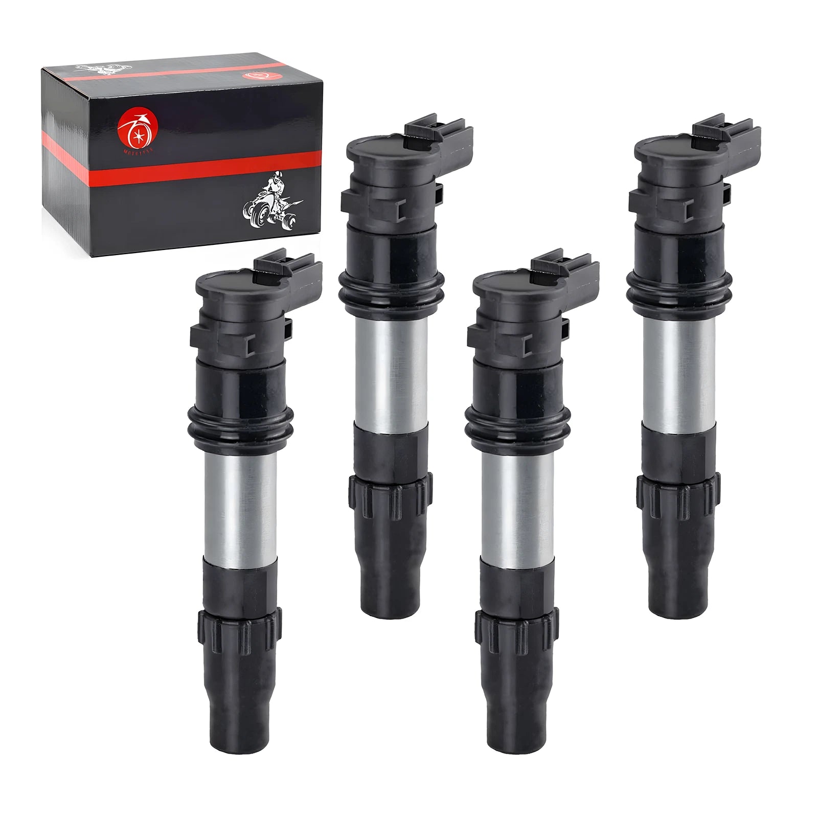 Set of 4 Ignition Coils for Suzuki GSX-R1000 (2009–2016), GSX-S1000, GSX-S750 (2015–2023)