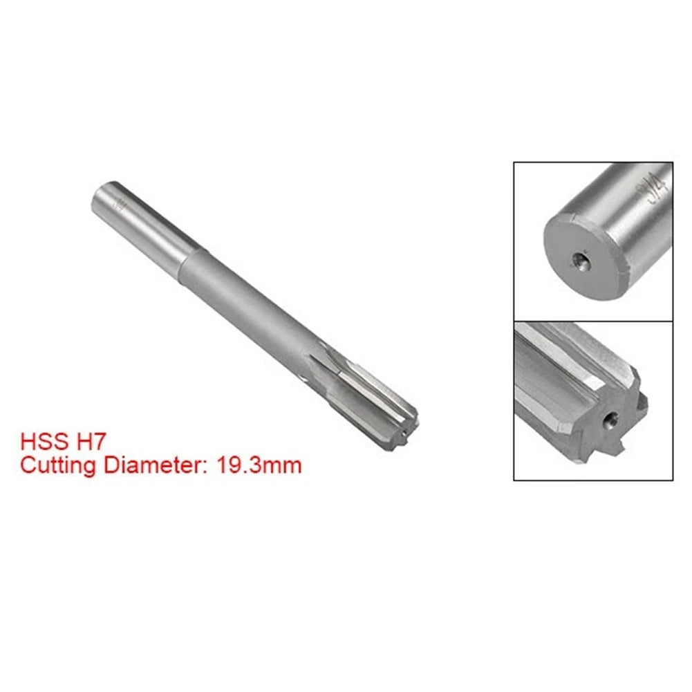 34 Inch HSS Chucking Reamer 6 Flutes Milling Cutter Tool for Metal Work