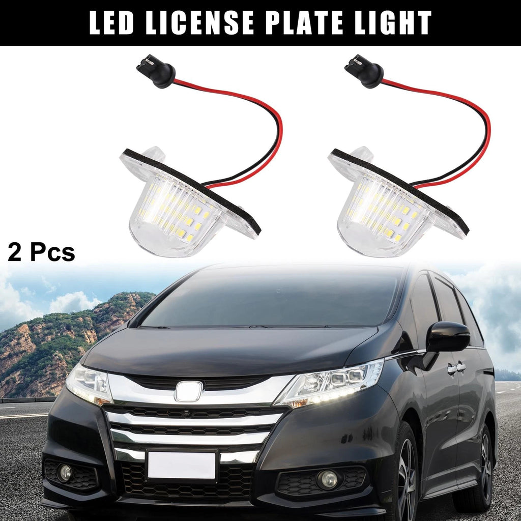 2pcs LED License Plate Light Replacement for Honda Odyssey CR-V (2008–2022)