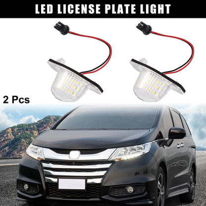 2pcs LED License Plate Light Replacement for Honda Odyssey CR-V (2008–2022)